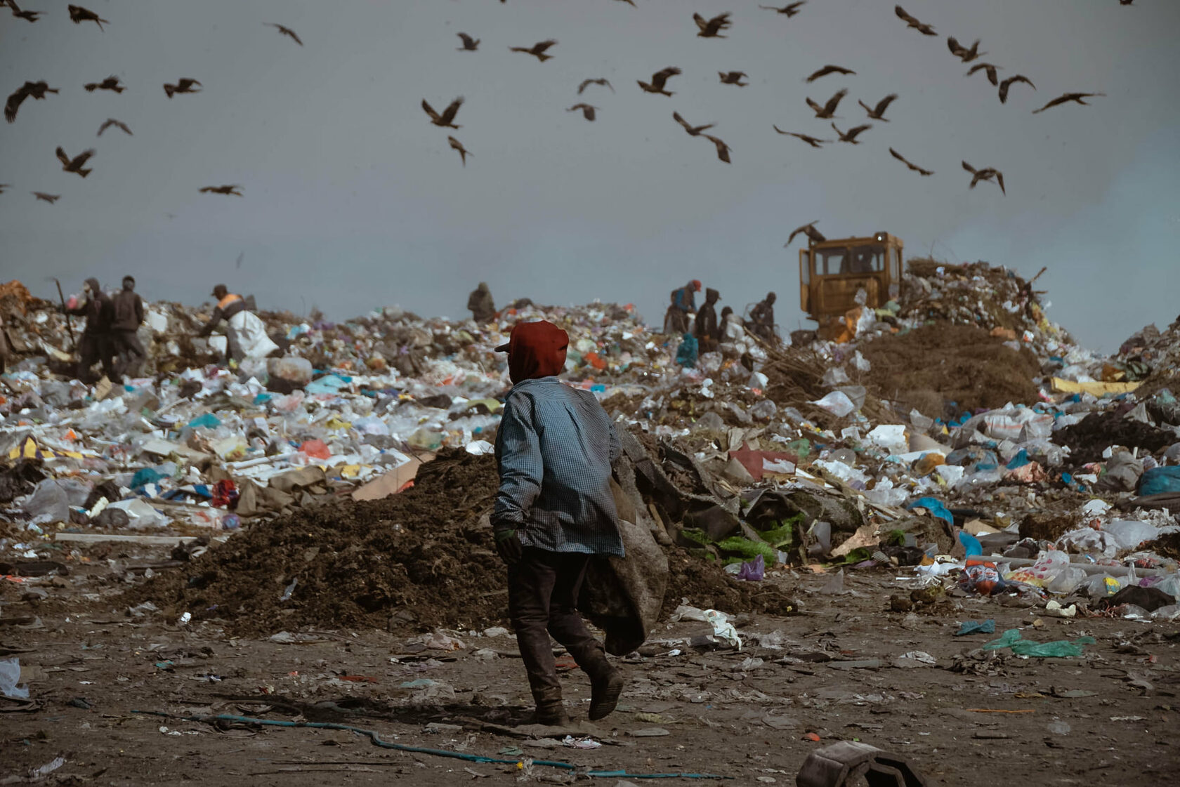 Год экологии отходы. Бишкекский мусорный полигон.